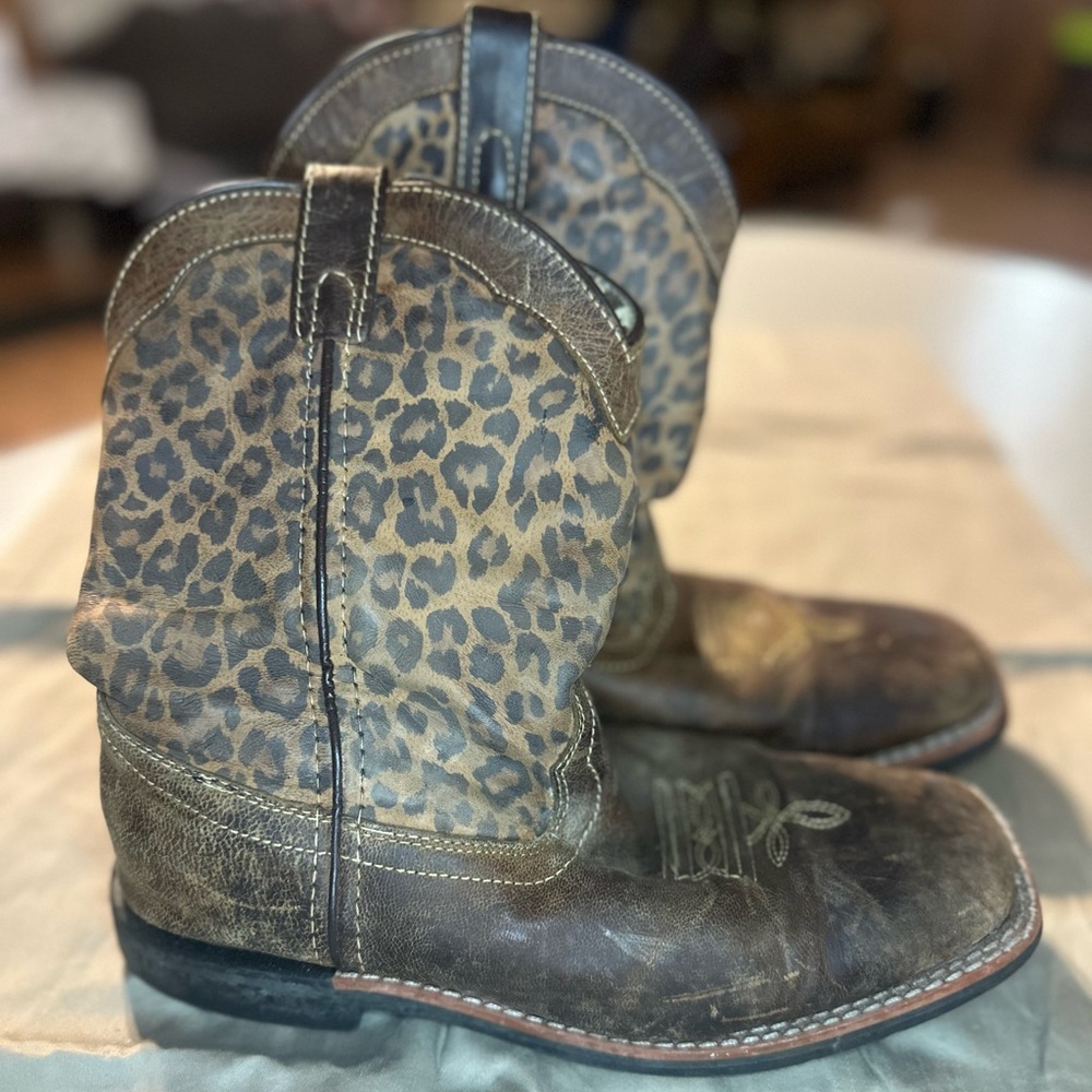 Leopard Print Cowboy Boots